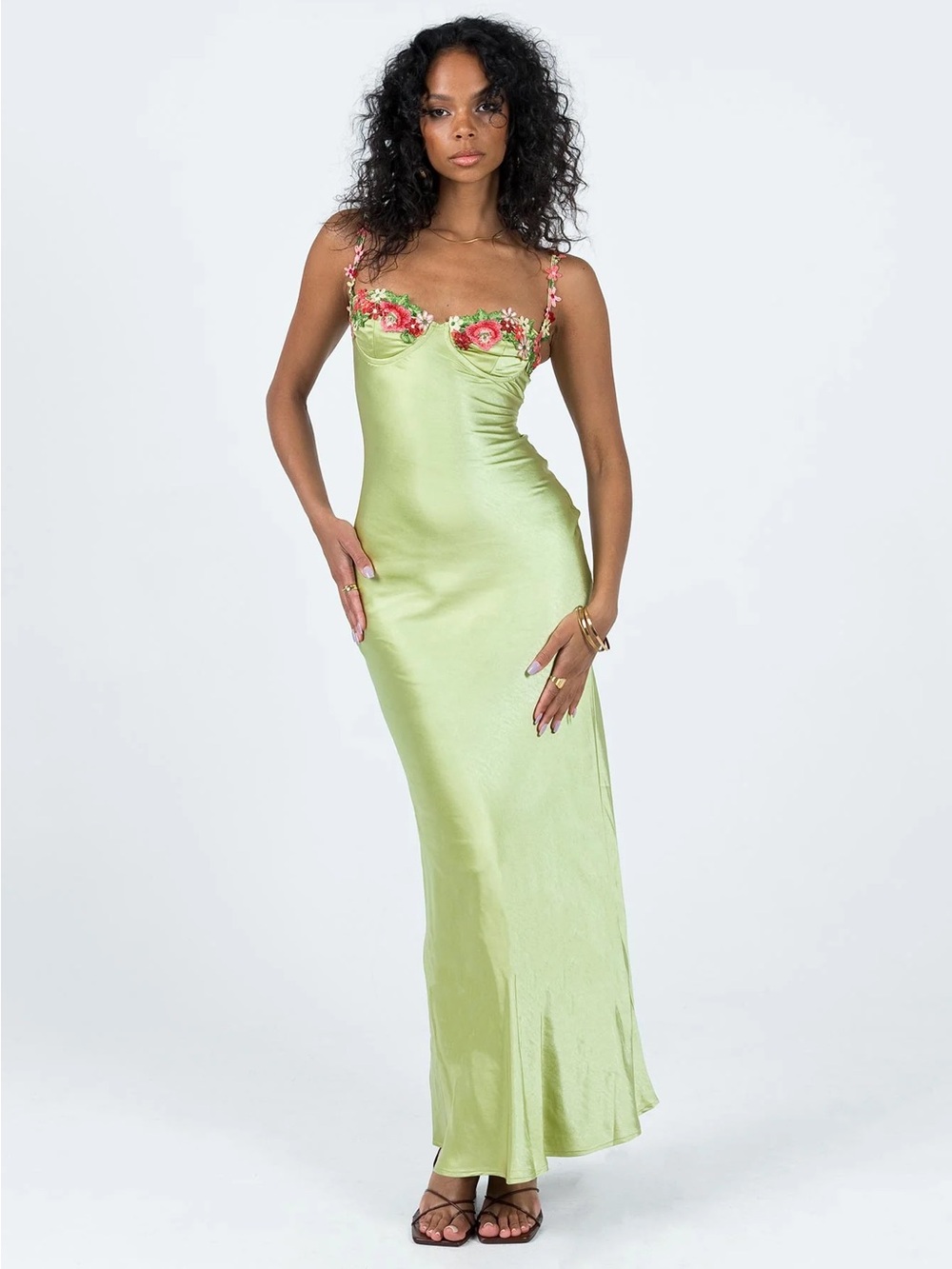 Princess Polly Kenzie Maxi Dress Green